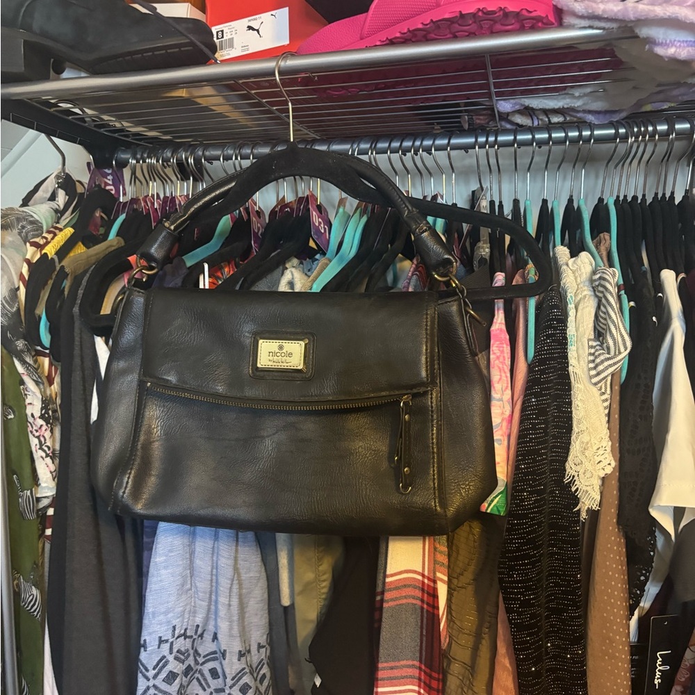 Nicole Miller Black Hobo Bag Elegant and Versatile